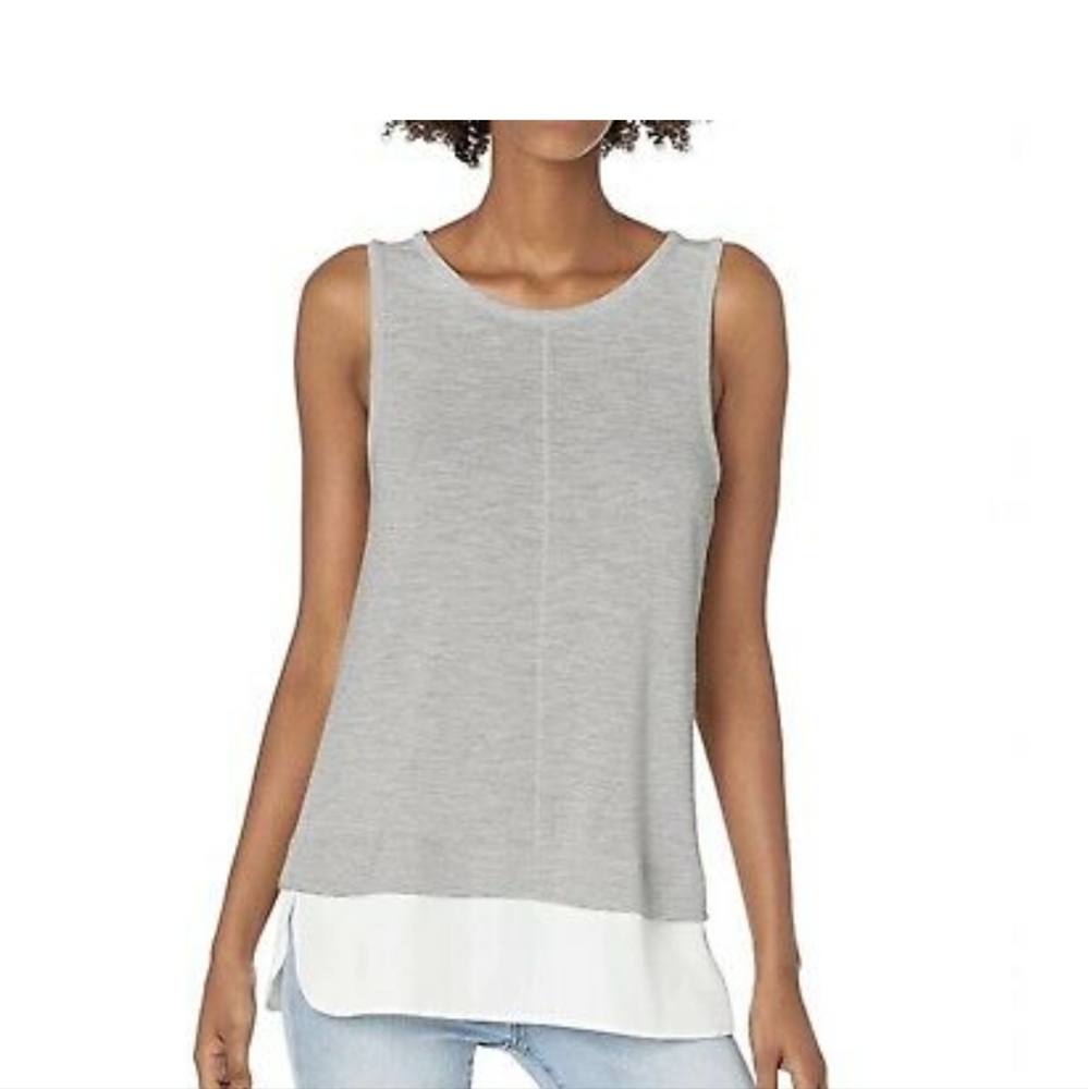 JCrew drapey tank with silky hem, never worn size XXL